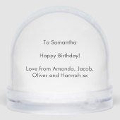 Watercolor Rainbow Heart Personalized Birthday (Arrière)