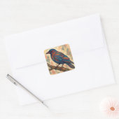 Watercolor Raven Crow Sticker (Envelop)