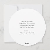 Watercolor Red Truck House Joyeuse carte de Noël (Dos)