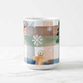 Watercolor Reindeer Gingerbread Man Snowflake Tree Koffiemok (Center)