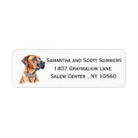 Watercolor Rhodesian Ridgeback
