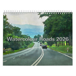 Watercolor Roches Calendrier USA Holidays&Christia