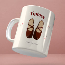 Watercolor Rode Schoenen Illustratie Mok