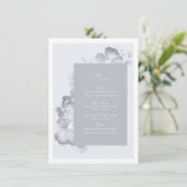 Watercolor Romance Menukaart (Staand voorkant)