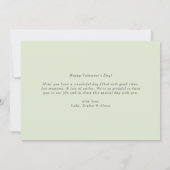 Watercolor Rose and Greenery Photo Valentine's Day (Achterkant)