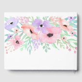 Watercolor Rose Flower Funeral Livre d'invités (Verso)