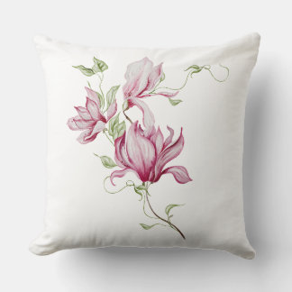 Watercolor Roze Bloem Cottagecore Kussenhoes Kussen