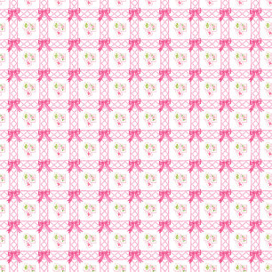 Watercolor Roze & Groene Strik Mahjong Cadeaupapier