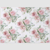 Watercolor Roze Roos Decoupage  Tissuepapier (Voorkant)