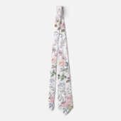 Watercolor rozen halsdoek stropdas (Achterkant)