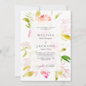 Watercolor rozenboeket kaart (Voorkant)