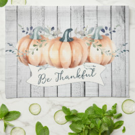 Watercolor Rustic Pumpkins Theedoek