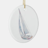 Watercolor Sailboat Ornament (Rechts)
