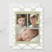 Watercolor Salie Boog Patroon Feestdagenkaart (Voorkant)