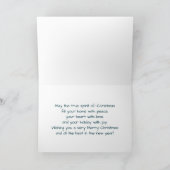 Watercolor Santa Christmas Card Customizable  Kaart (Binnen)