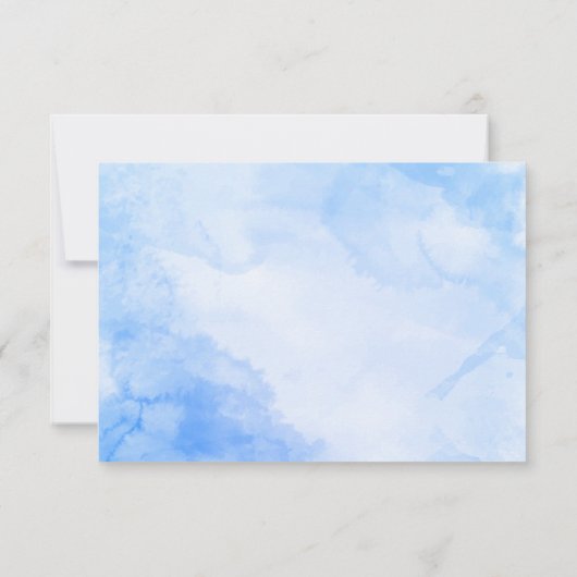 Watercolor Santorini  Destination Wedding RSVP (Dos)