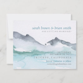 Watercolor Save the Date Bergmeer Trouwen