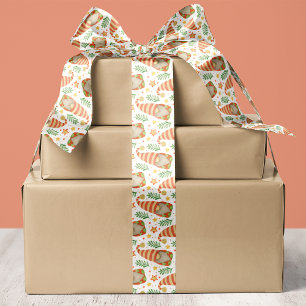 Watercolor Scandinavische kabouter Kerstmis Lint