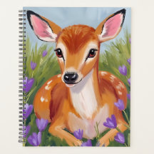 Watercolor Schilderij van een Jong Hert