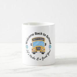 Watercolor School Bus Mug Koffiemok