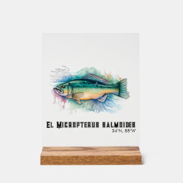 Watercolor Series: Bass Acryl Bord