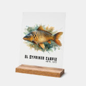 Watercolor Series: Carp Acryl Bord (Hoek)
