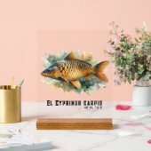 Watercolor Series: Carp Acryl Bord (Huwelijk)