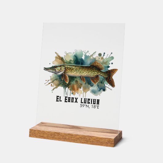 Watercolor Series: Pike (Angle)