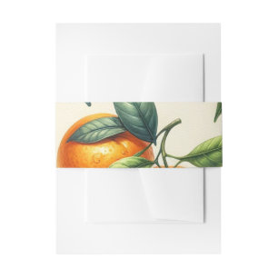 Watercolor Sinaasblad Huwelijk  Uitnodigingen Wikkel