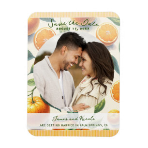 Watercolor Sinaasblad Save the Date Magneet