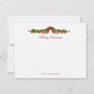 Watercolor slinger Merry Christmas Bedankkaart