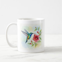 Watercolor Small Hummingbird Koffiemok