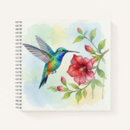 Watercolor Small Hummingbird Notitieboek
