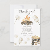 Watercolor S'more Fun Merci d'anniversaire (Devant)