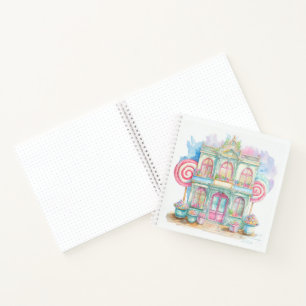 watercolor snoepwinkel bullet journal notitieboek