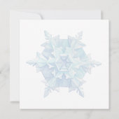 Watercolor Snowflake Flat Christmas Card (Achterkant)