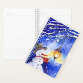 Watercolor snowman Merry Christmas (Devant avec enveloppe)