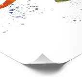 Watercolor soccer player foto afdruk (Hoek)