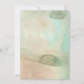 Watercolor Soft Pastel Beach Wedding Invitation (Dos)
