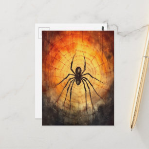 Watercolor spin briefkaart