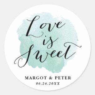 Watercolor spotlightstickers ronde sticker