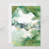 Watercolor Spring Green Wedding Invitations (Dos)
