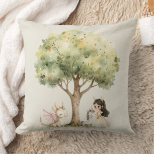 Watercolor Sprookjesprinses Fantasie Kussen