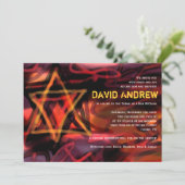 WATERCOLOR STAR Bar Invitation Bat mitzvah (Debout devant)