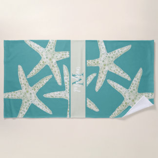 Watercolor Starfish Beach Towel Strandlaken