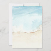 Watercolor Strand Laten we feestvieren Zomer Kaart (Achterkant)