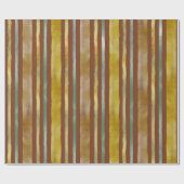 Watercolor stripes in brown, yellow, with texture cadeaupapier (Vlak)