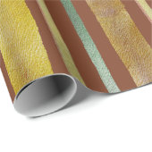 Watercolor stripes in brown, yellow, with texture cadeaupapier (Rol Hoek)