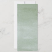 Watercolor Succulent Fleur Jardin Programme de mar (Dos)