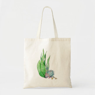 Watercolor Succulenten Botanisch Groen Tote Bag